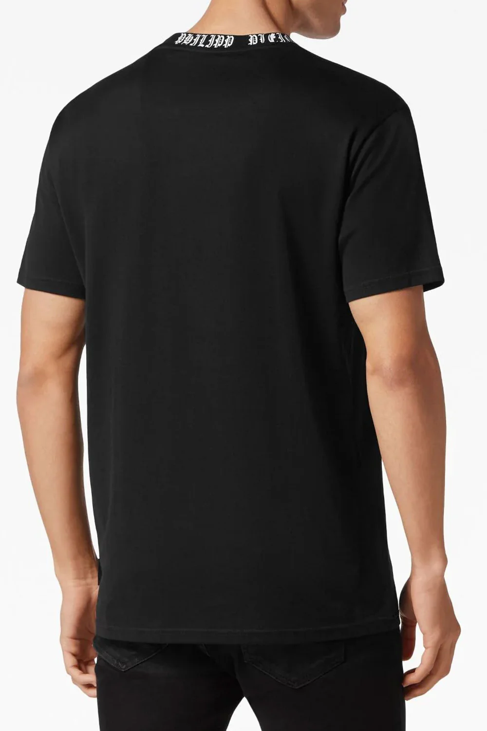 Philipp Plein logo-neck cotton T-shirt - Image 3
