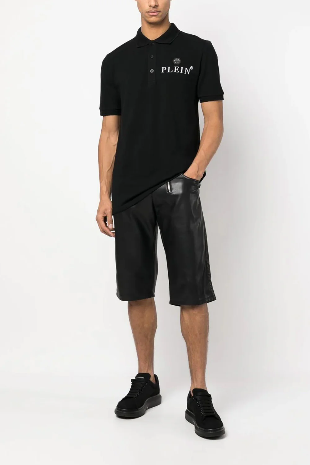 Philipp Plein logo-plaque polo shirt - Image 4