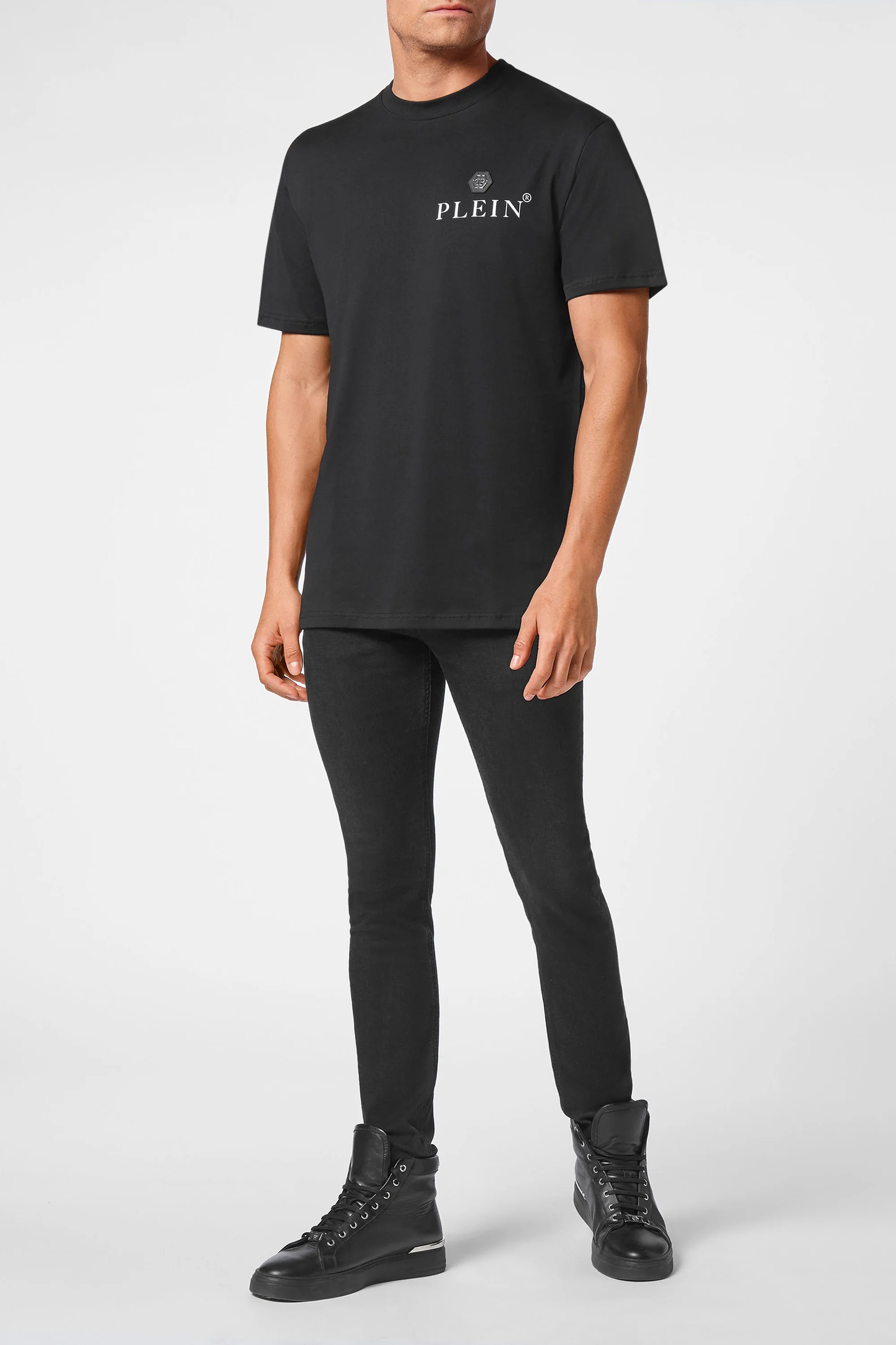 Philipp Plein T-SHIRT ROUND NECK SS HEXAGON - Image 4