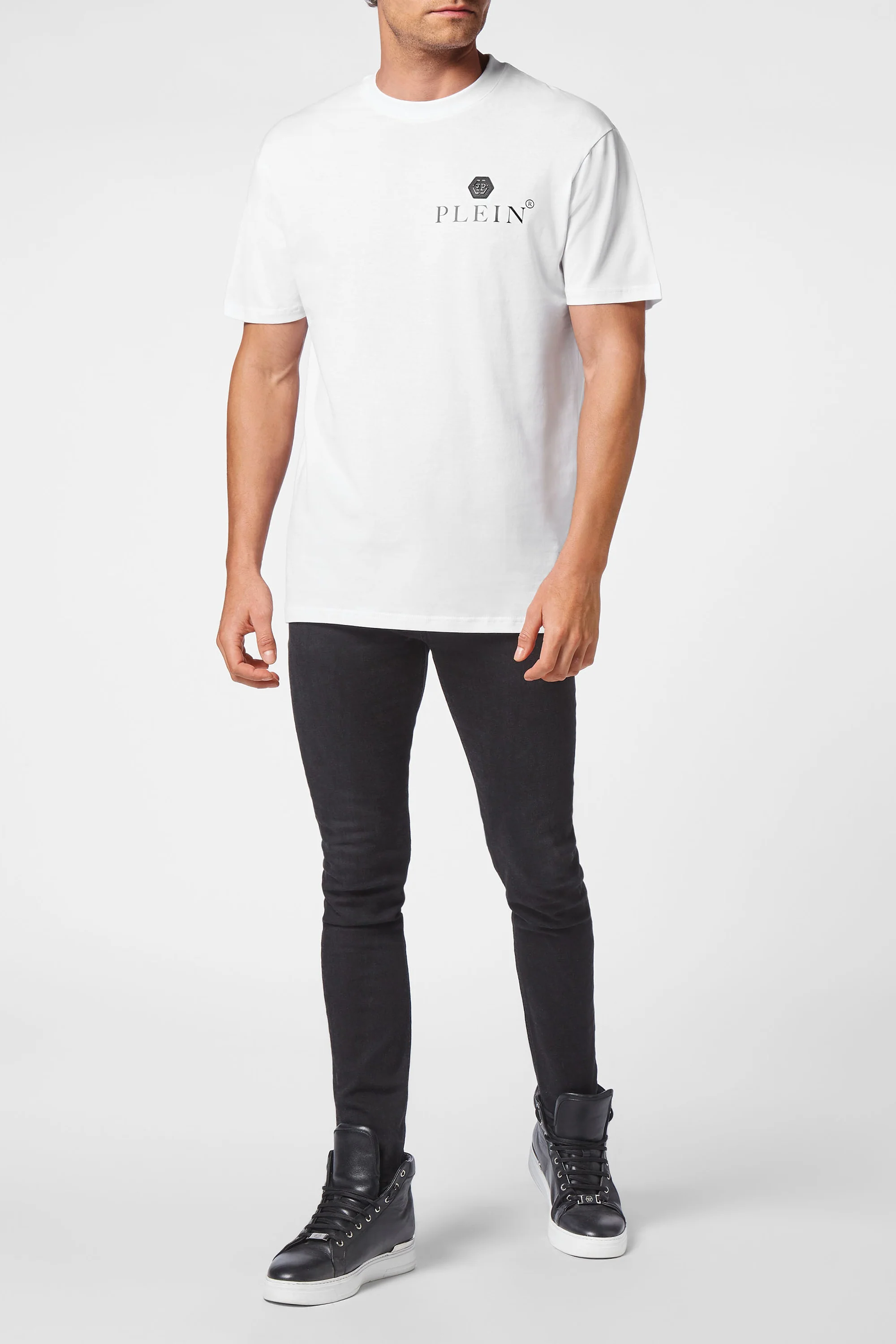 Philipp Plein T-SHIRT ROUND NECK SS HEXAGON - Image 4