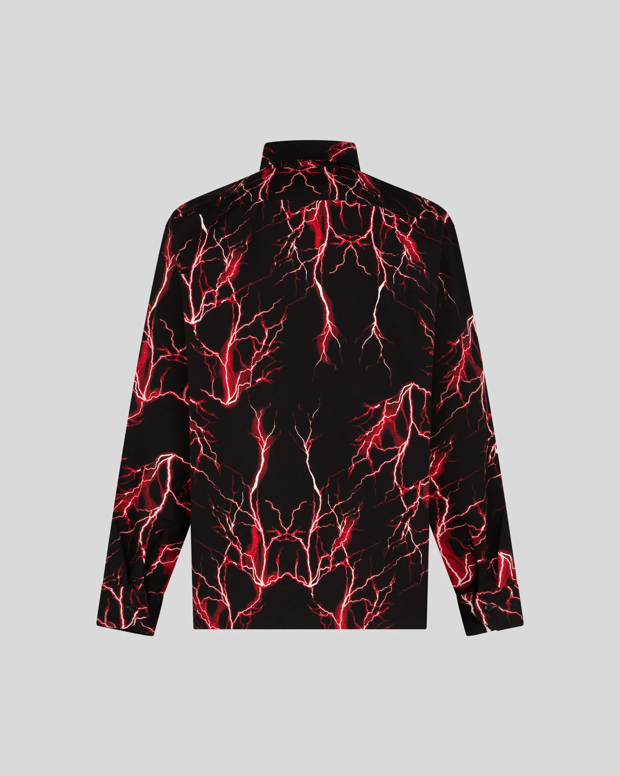 PHOBIA BLACK SHIRT WITH RED ALL OVER LIGHTNING - Image 2