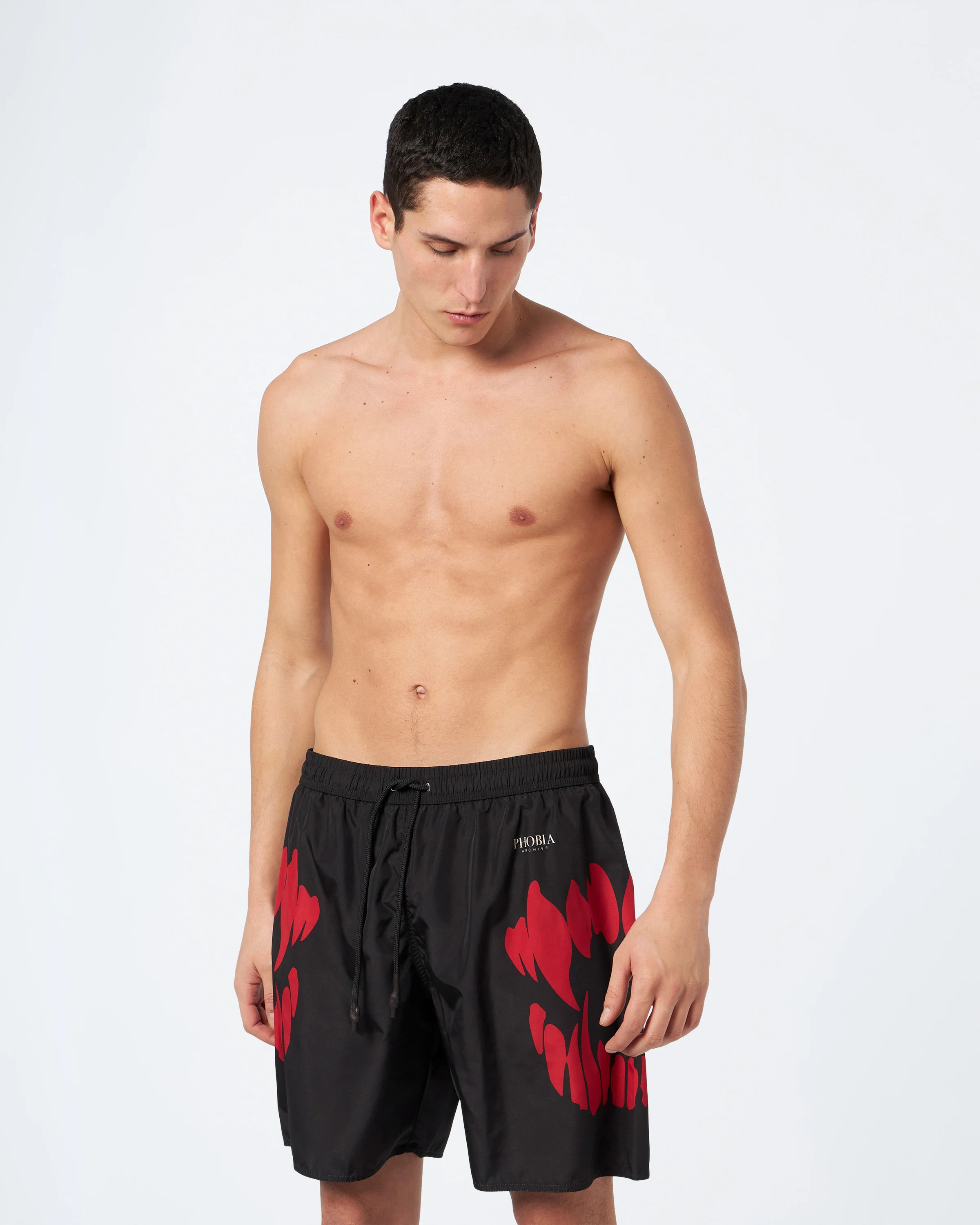 PHOBIA BLACK SWIMWEAR WITH RED MOUTH - Image 4