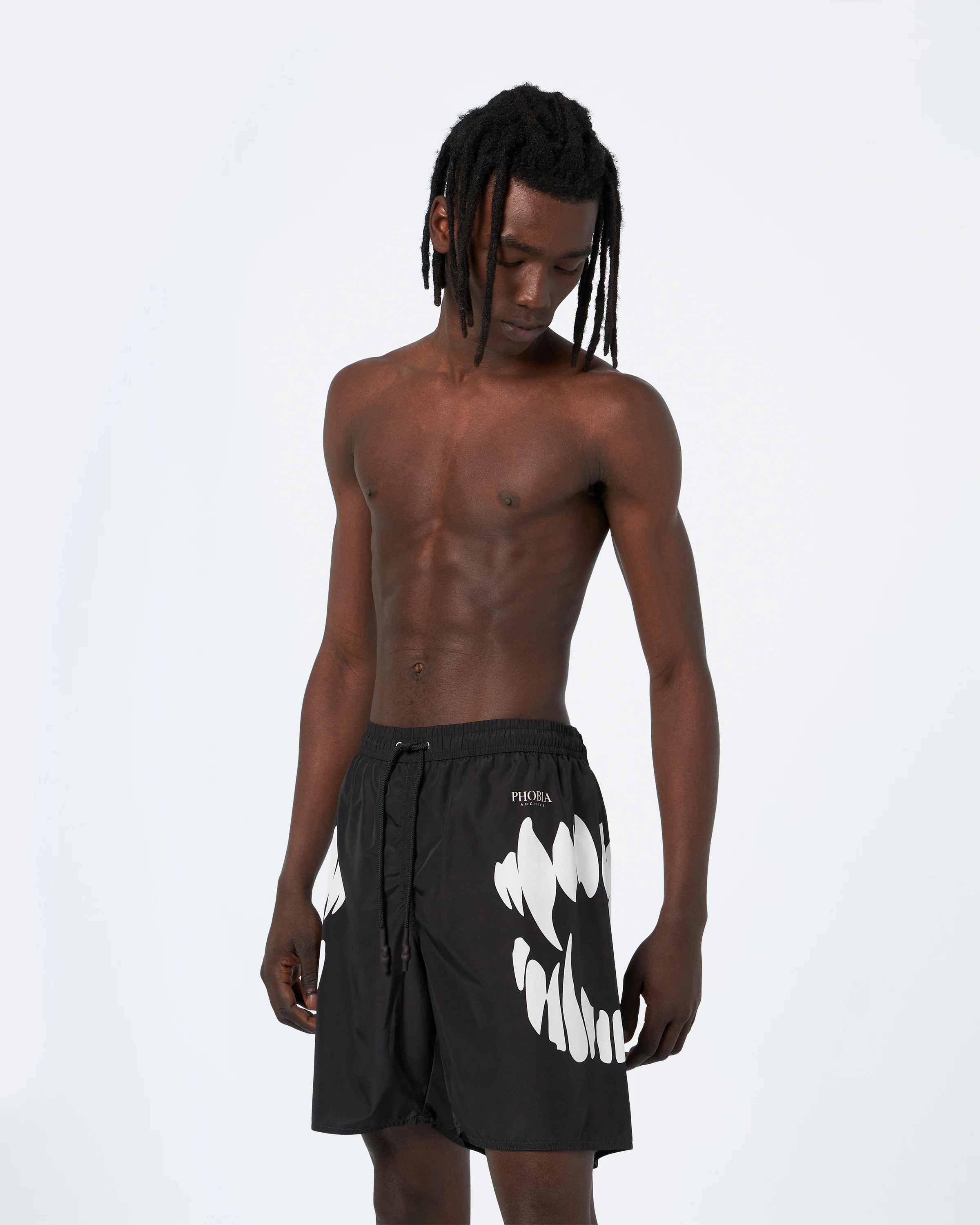 PHOBIA BLACK SWIMWEAR WITH WHITE MOUTH - Image 4
