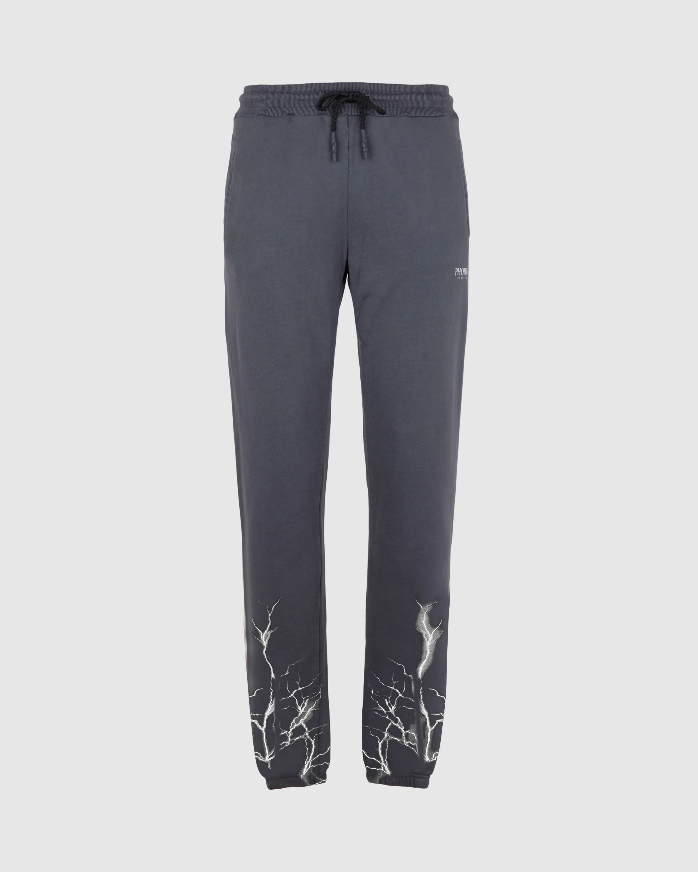 PHOBIA GREY SWEATPANTS WITH GREY LIGHT LIGHTNING