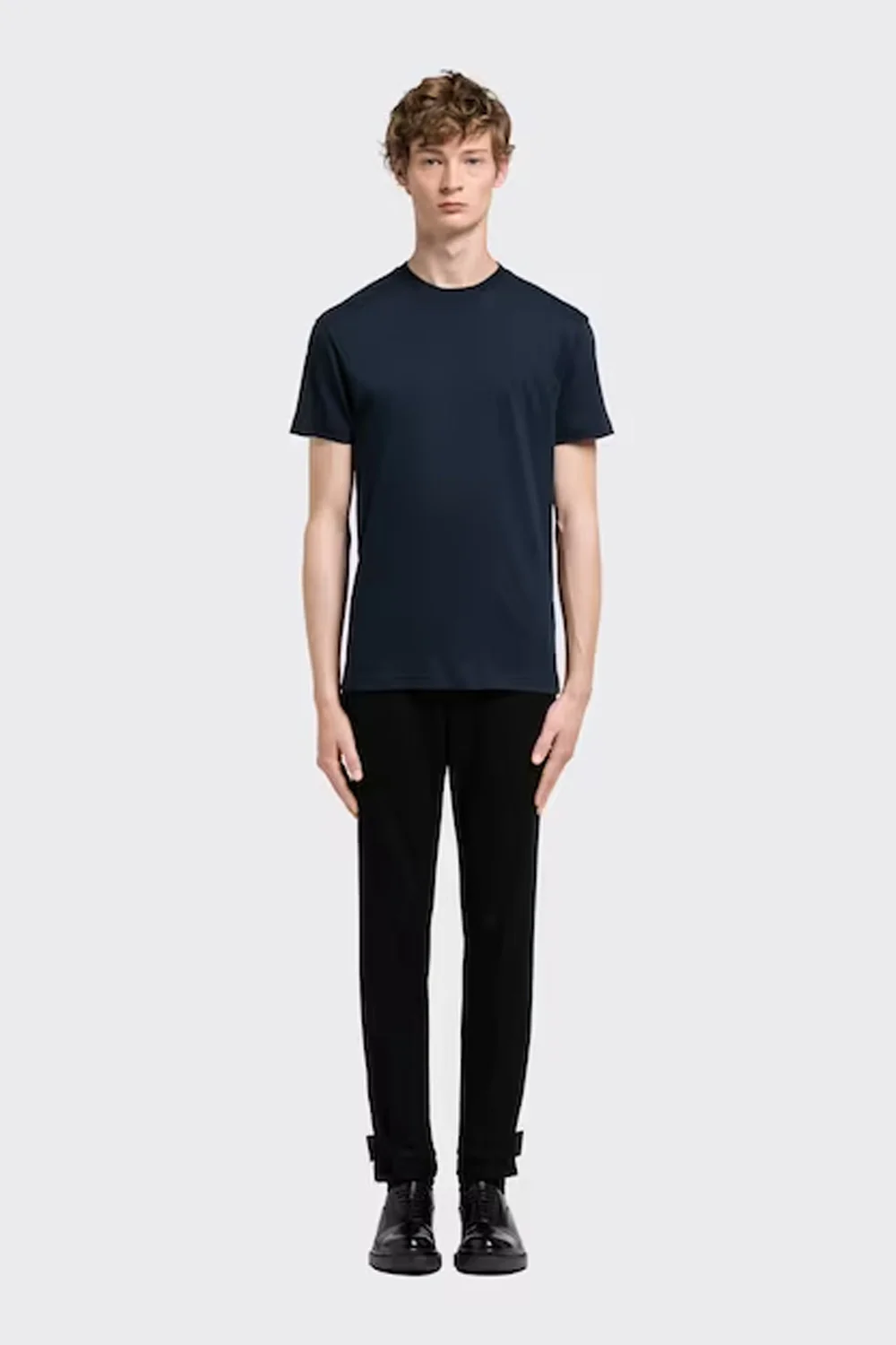 Prada cotton t-shirt blue navy - Image 3