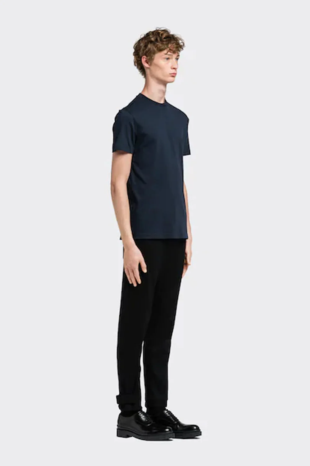 Prada cotton t-shirt blue navy - Image 4