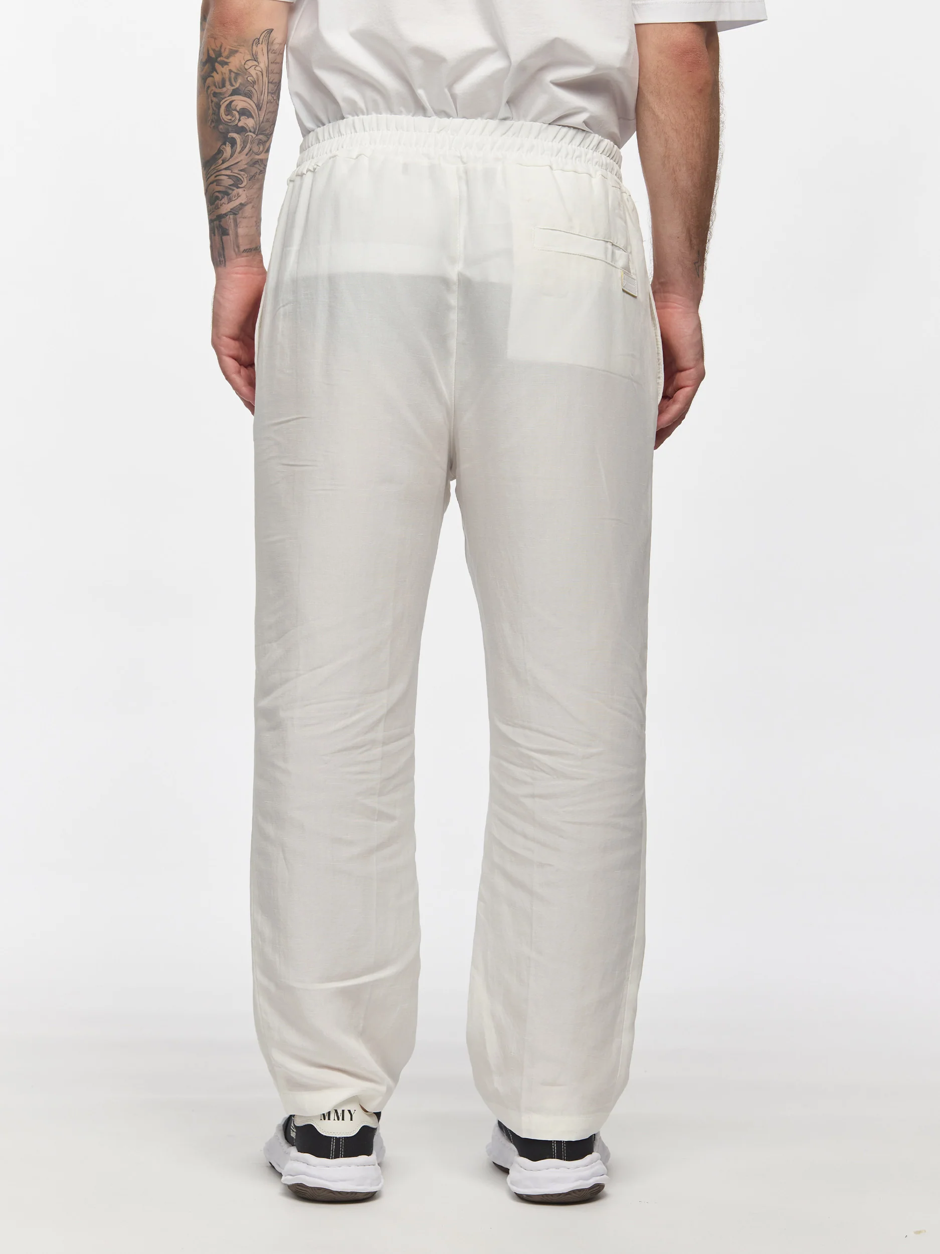 Prêt A Porter Linen Pants White - Image 5