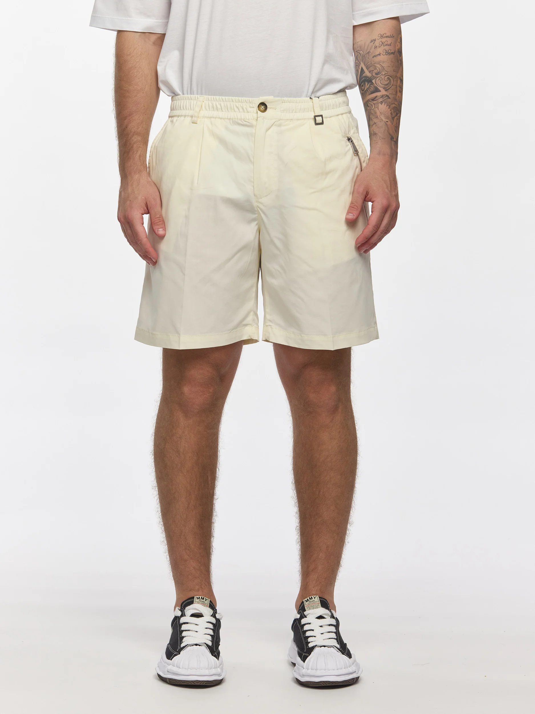 Prêt A Porter Short Pants Soft Fabric Cream - Image 3