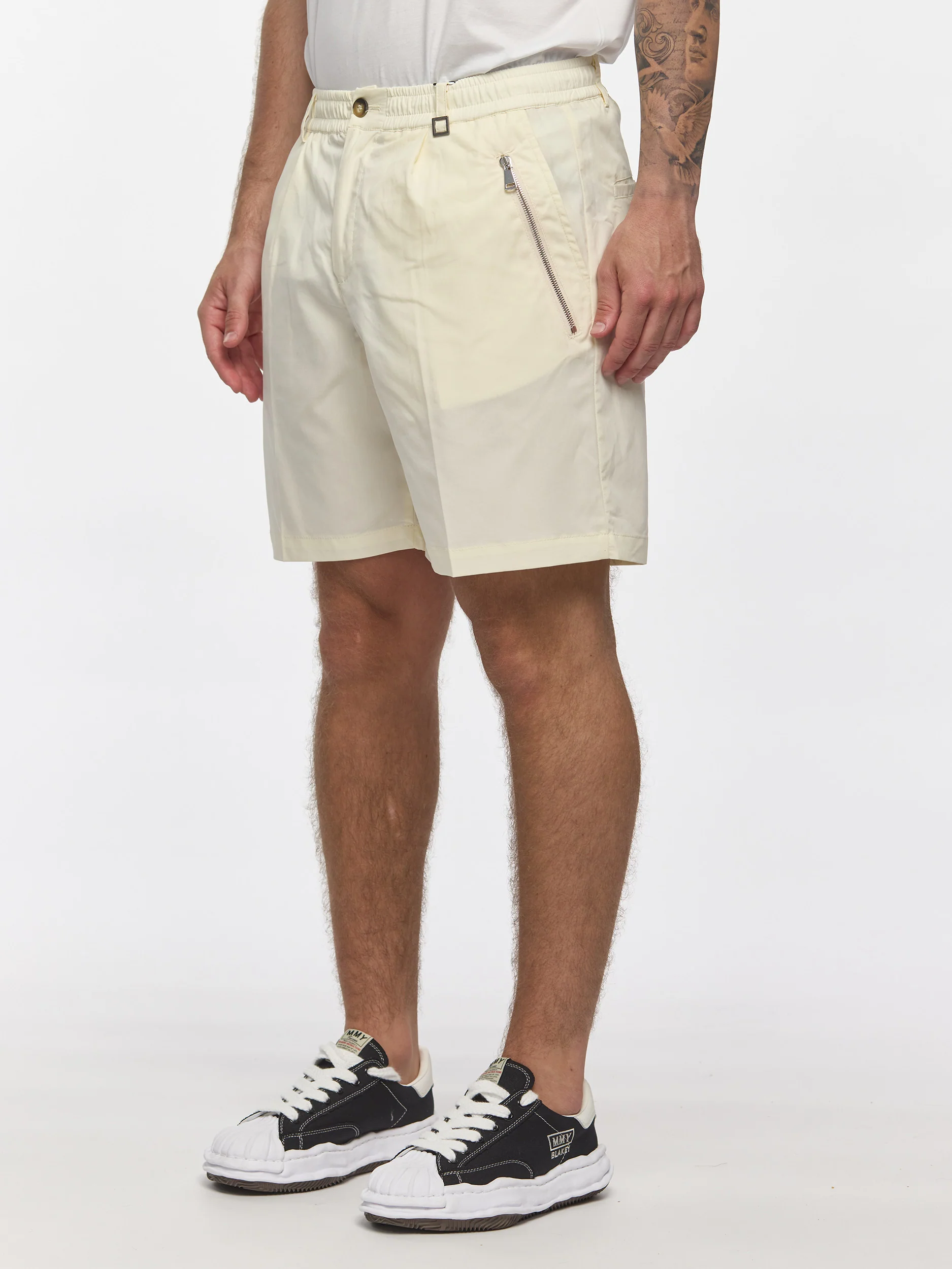 Prêt A Porter Short Pants Soft Fabric Cream - Image 4