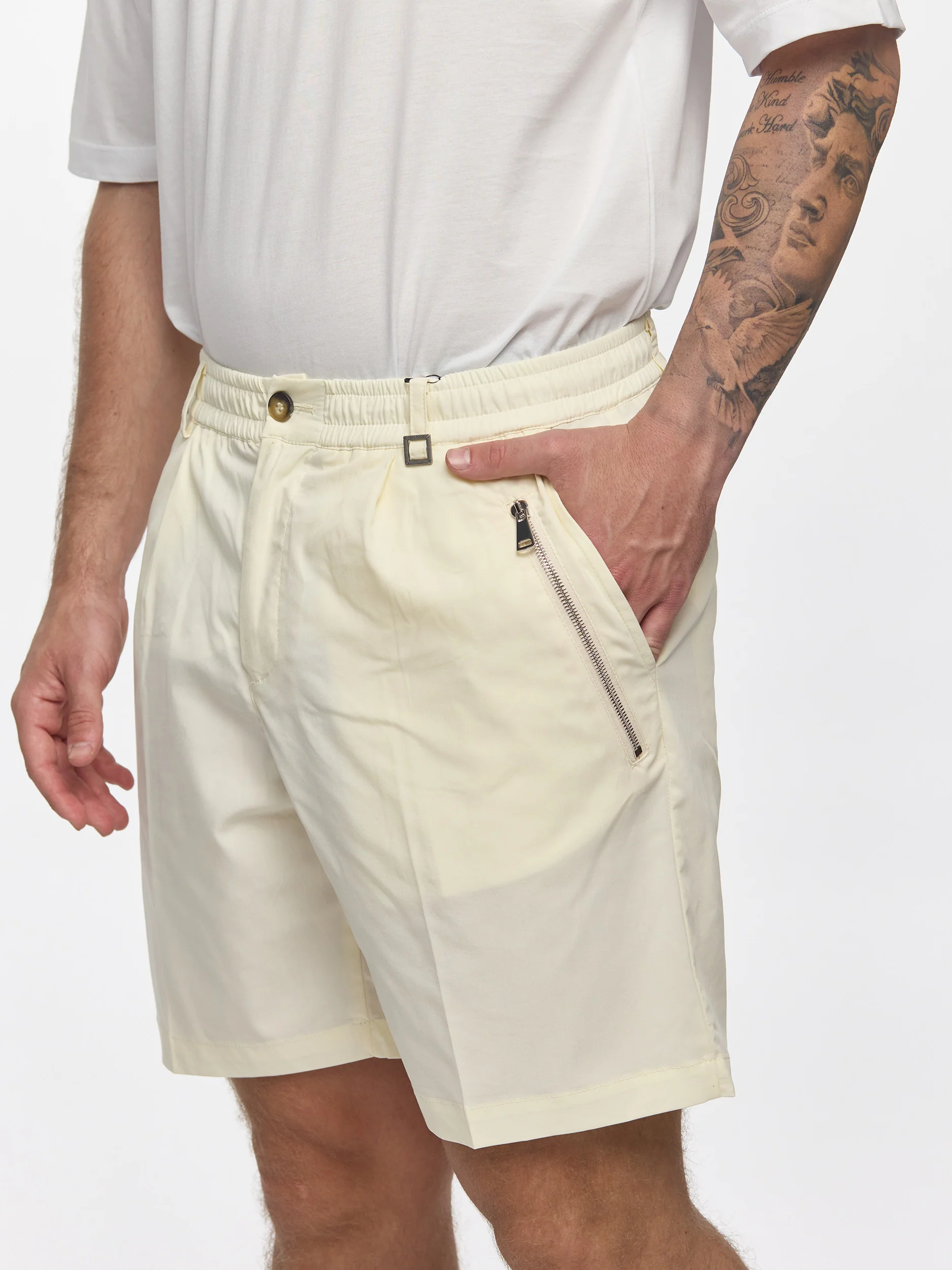 Prêt A Porter Short Pants Soft Fabric Cream - Image 6