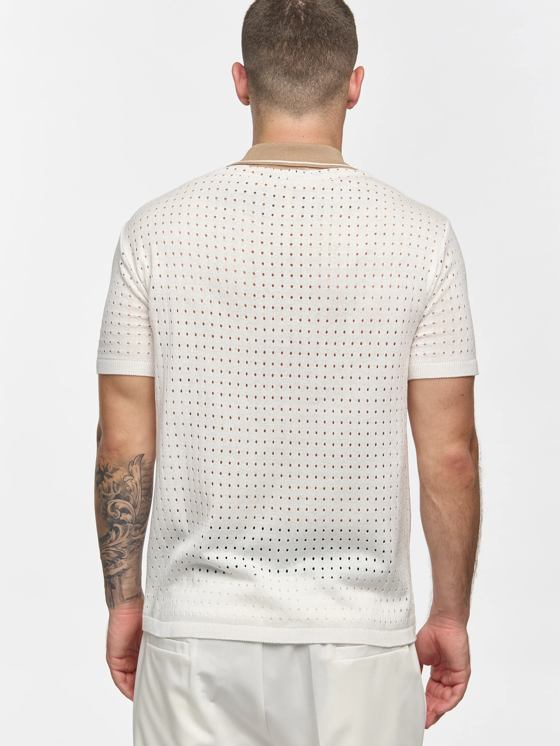 Prêt A Porter Short Sleeves Shirt White/Brown - Image 4