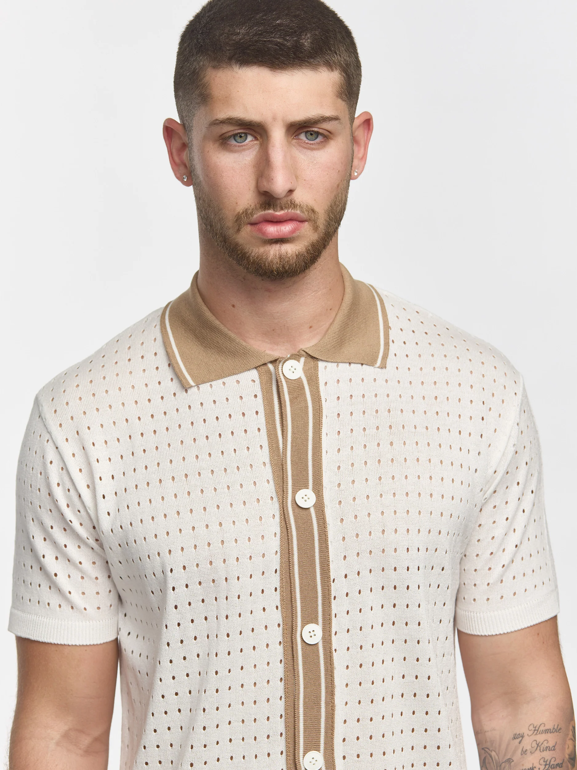 Prêt A Porter Short Sleeves Shirt White/Brown - Image 5