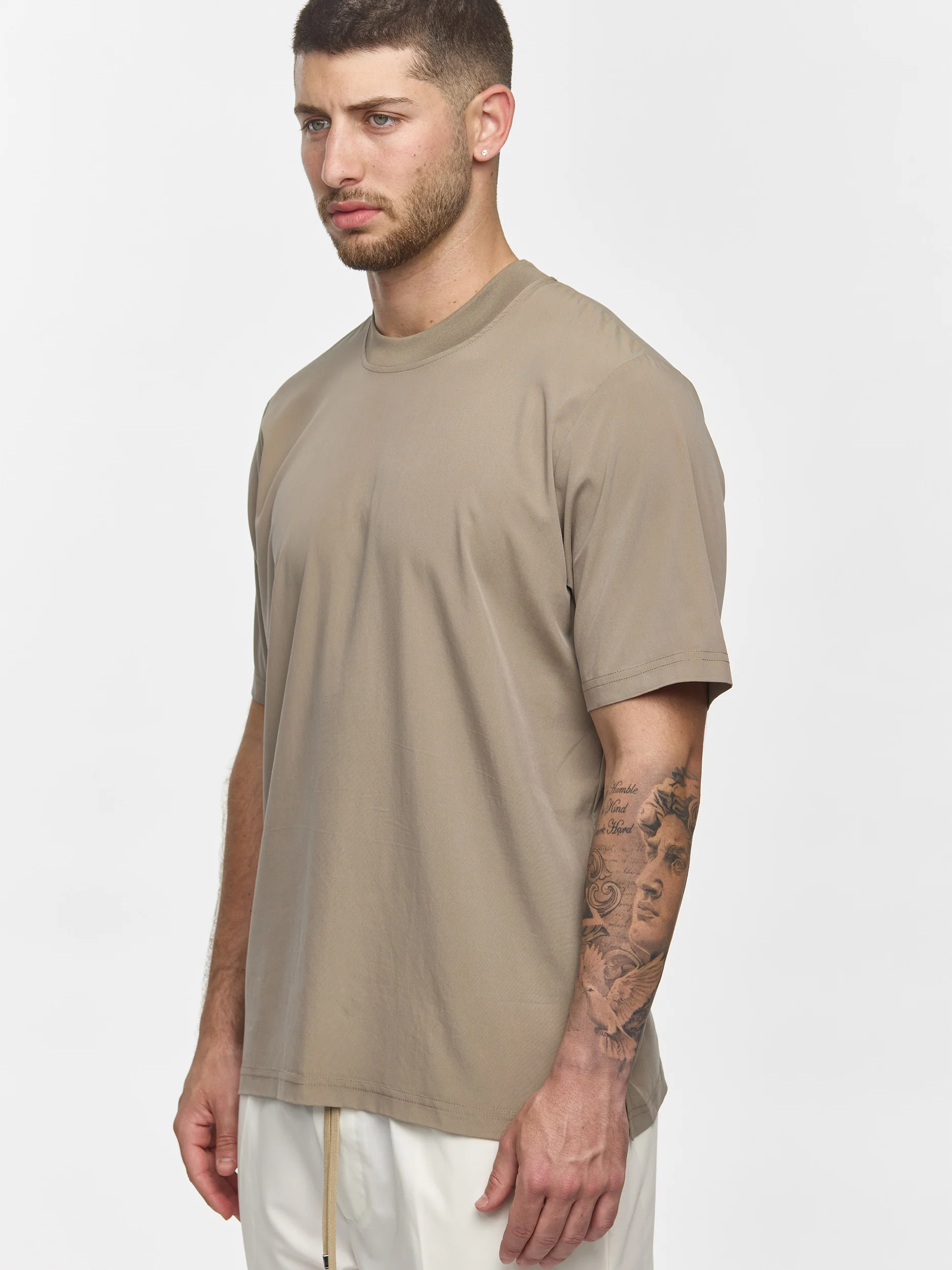 Prêt A Porter T-Shirt Soft Fabric Beige - Image 3