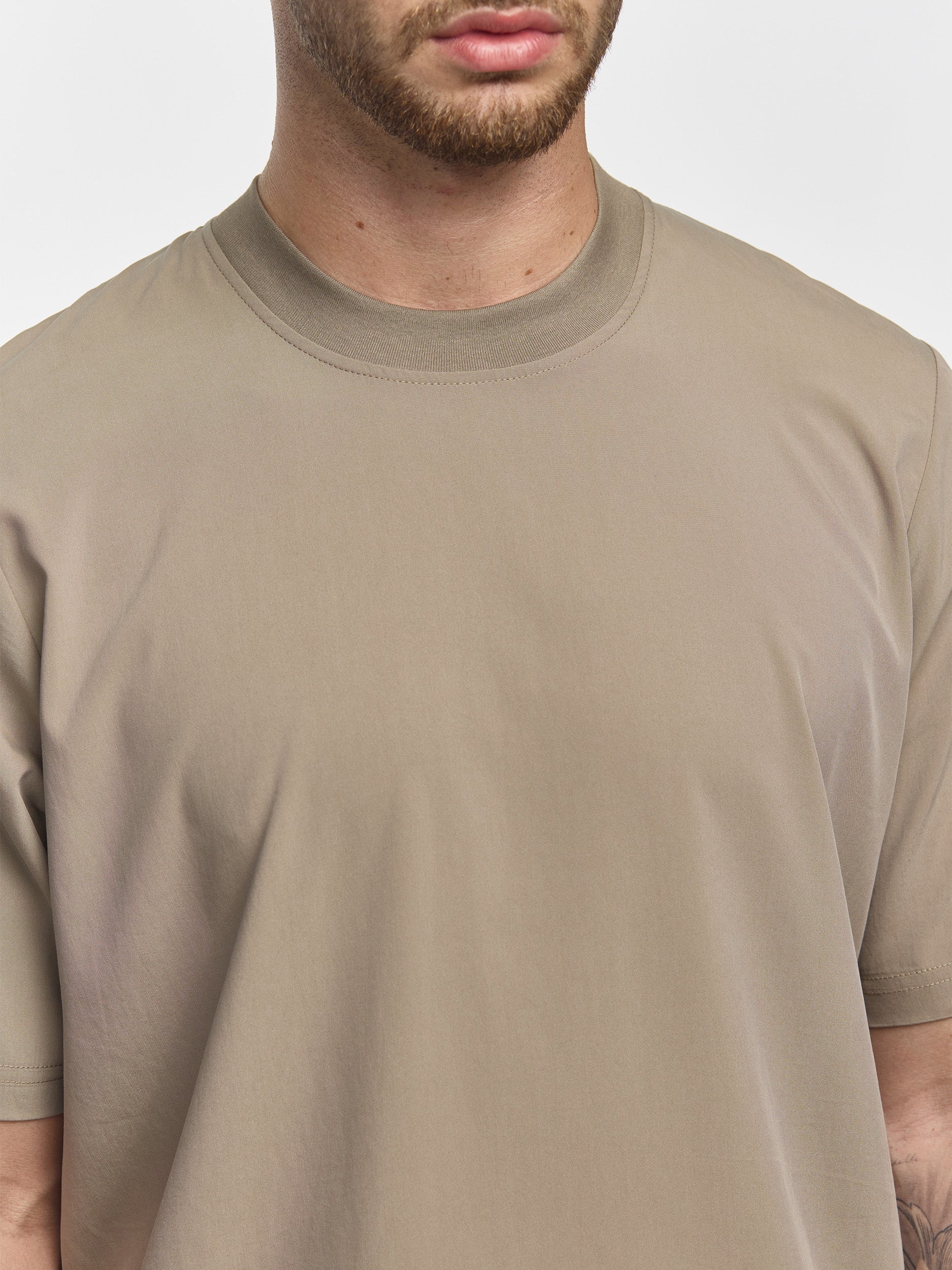 Prêt A Porter T-Shirt Soft Fabric Beige - Image 4