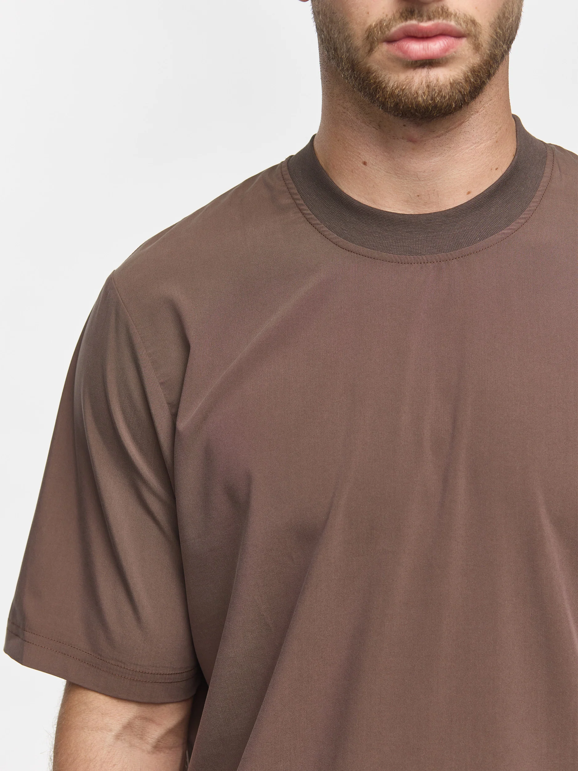 Prêt A Porter T-Shirt Soft Fabric Brown - Image 4