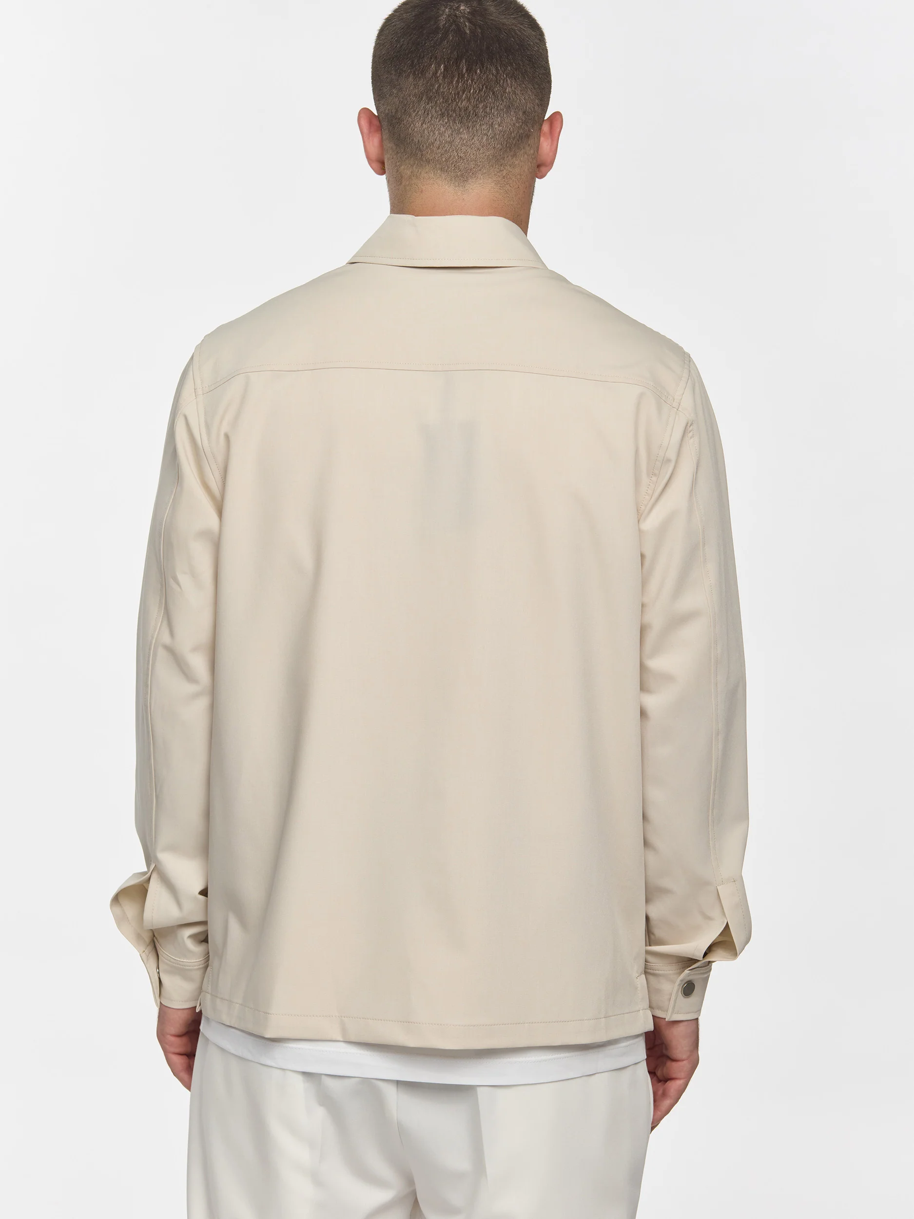 Prêt A Porter Zipper Jacket with Pocket Cream - Image 6
