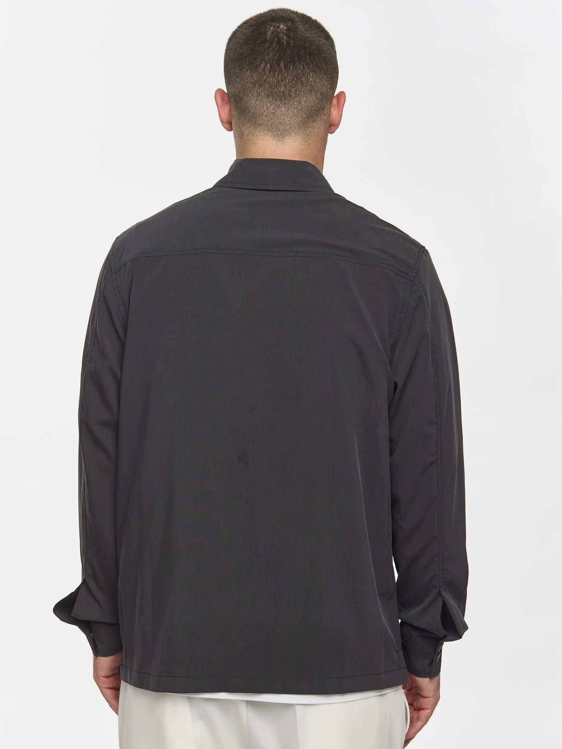 Prêt A Porter Zipper Jacket with Pocket Dark Grey - Image 5