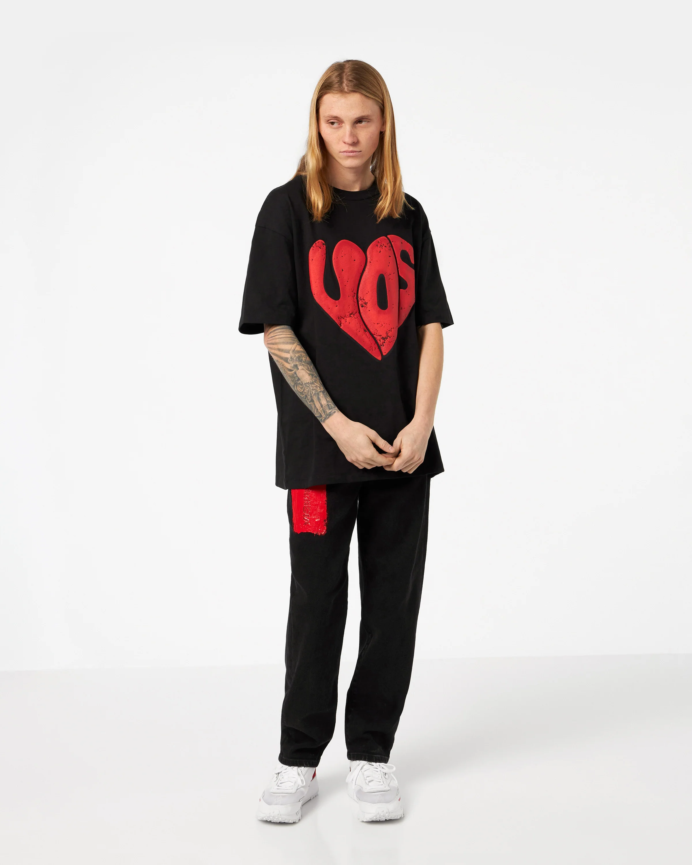 VISION OF SUPER BLACK TSHIRT WITH PUFFY VOS PRINT - Image 5