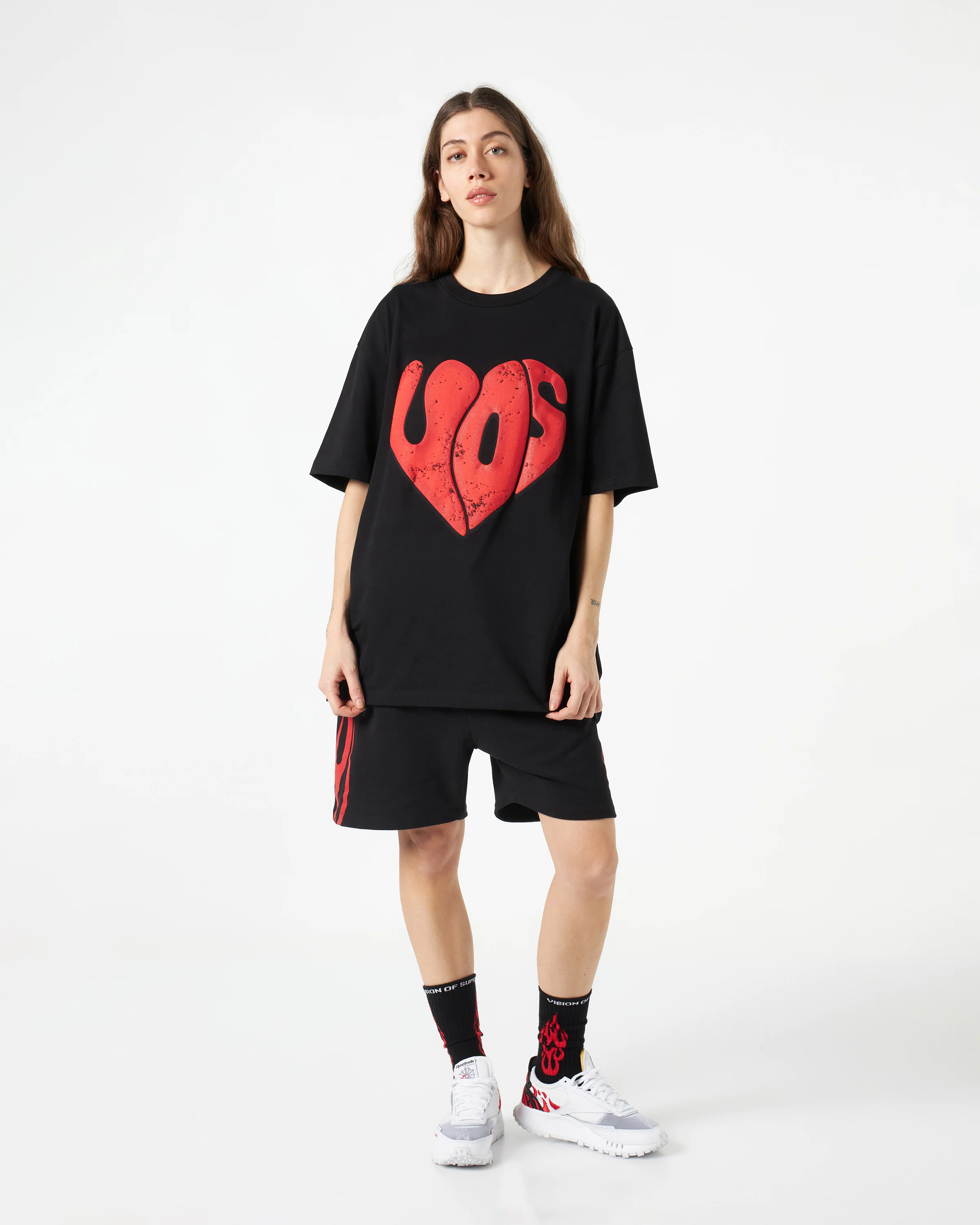 VISION OF SUPER BLACK TSHIRT WITH PUFFY VOS PRINT - Image 6