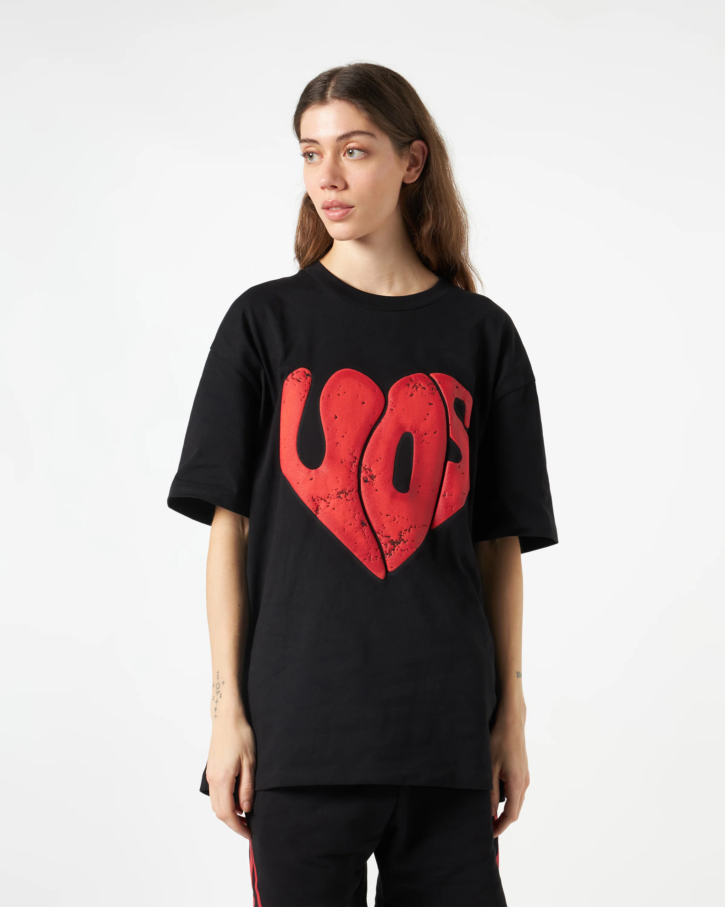 VISION OF SUPER BLACK TSHIRT WITH PUFFY VOS PRINT - Image 7