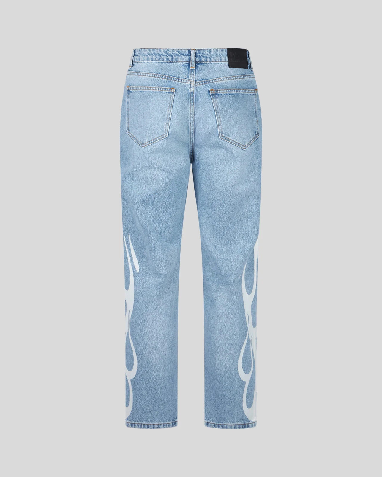 VISION OF SUPER BLUE JEANS WITH WHITE FLAMES - Image 2